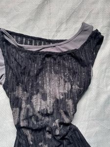 Unique Layered Graphic Print Top