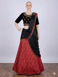 handwork lehanga choli / half saree