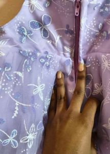 Sparkly Lavender Butterfly Dress