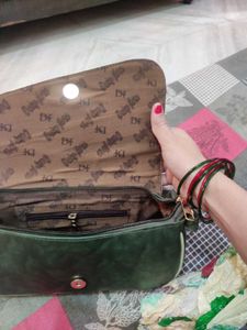 green color beautiful purse for girls
