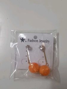 Orange Drop Earrings