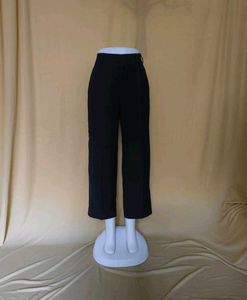 Unisex Black Straight Pants