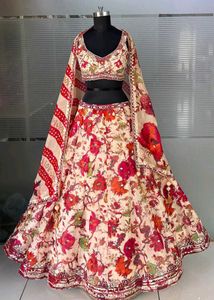 Beautiful Floral Lehenga Choli Set