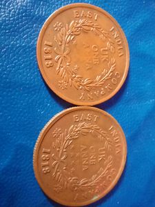 😍1818 Uk One Annna Old Coin 5 PCs combo