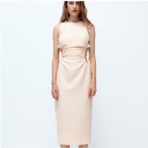 Zara Limited Edition Cutout Midi Dress