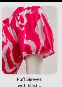 Vibrant Pink &amp; White Patterned Midi Dress
