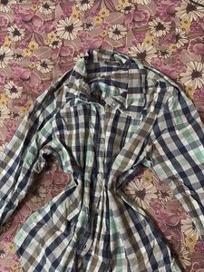 Fitted Plaid Long Sleeve Shirt Women