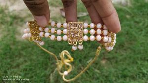 Peach Colour New Necklace