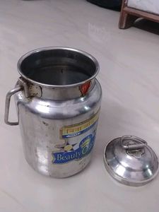 Vintage Stainless Steel Milk Can
