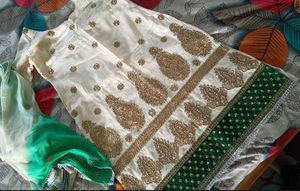 Embroidered kurta with dupatta