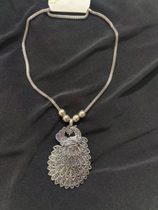 Elegant Peacock Pendant Necklace