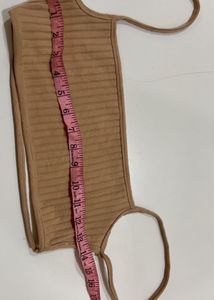 Ribbed Square Neck backless bralette