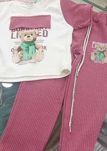 Girls' Trendy T-Shirt and Pants Set