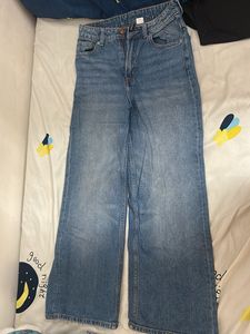 Wide Leg Denim Jeans