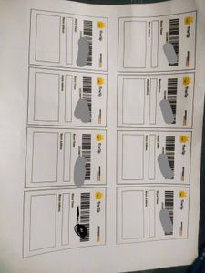 pack of 8 shipping label