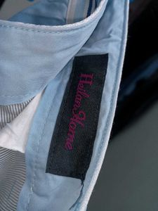 Men’s Stylish Blue/Cyan Straight Fit Pants (Size 3