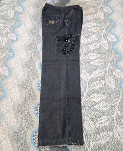 men's charcoal straight fit jeans
