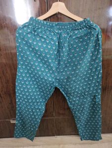 Elegant Teal Printed Kurta pants set