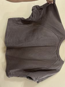 Grey "ARIZONA" Cropped T-Shirt