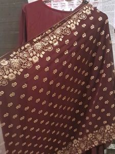 Elegant Maroon Kurta with Dupatta Set