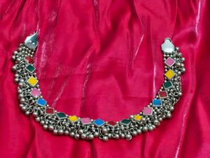 Boho Multicolor Anklet with Bells