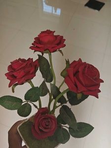 Artificial Red Rose Plant