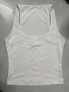 Savana White Racerback Tank Top