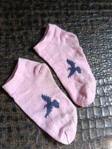Cute Pink Bird Ankle Socks and brief