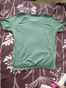 Combo of MAX Green Top &amp; DMart blue Jeans 👚👖