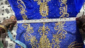 Royal Blue Embellished Gown