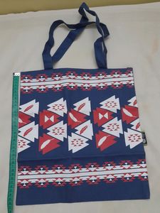Blue And Red Handbag