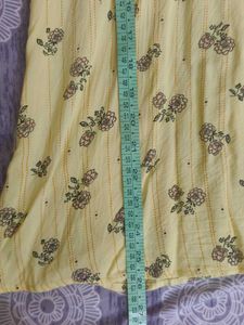 Yellow Floral Print Blouse