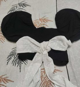 Coquette bow blouse