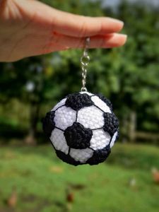 Football crochet Keychain