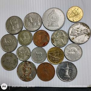 15 Rare vintage foreign coins.