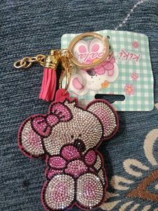 Cute Rhinestone Koala Keychain