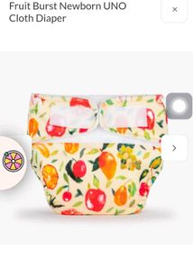 Newborn Fruit Burst Cloth Diaper