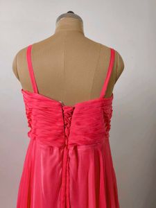 Elegant Coral Gown