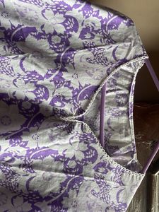Purple Floral Print Cotton Kurta