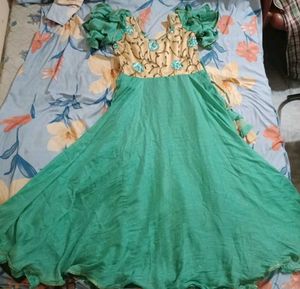 Beautiful Teal Ethnic Gown