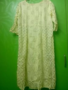 new ,not used Women's Yellow Printed Kurta