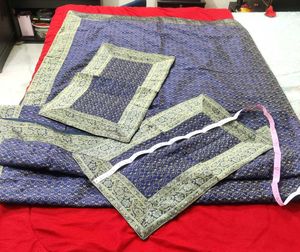 Elegant Banarasi Handloom bedsheet with pillow 🆕
