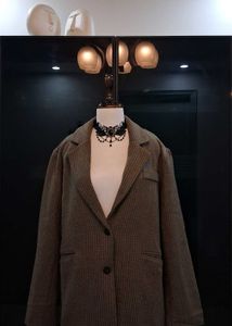 Stylish Plaid Blazer