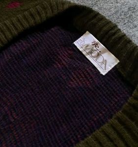 Vintage Patterned Cardigan Sweater
