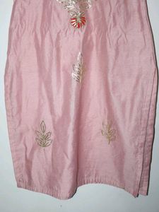 Elegant Pink Chanderi Kurta