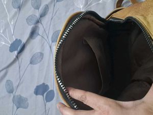 Stylish Brown Faux Leather Backpack