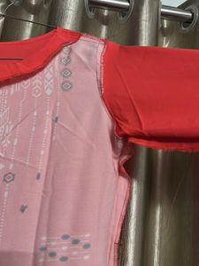 Stylish Red Orange Kurta