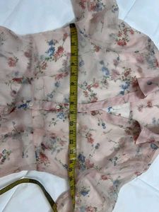 🌺Sheer Floral Chiffon Pullover Layer Shirt 🌸