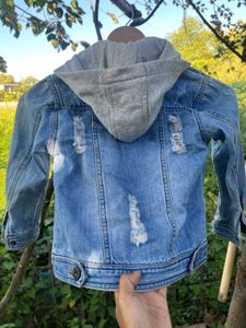 Kids Denim Jacket with Hood