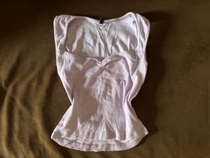 Lavender Sweetheart Neck Tank Top